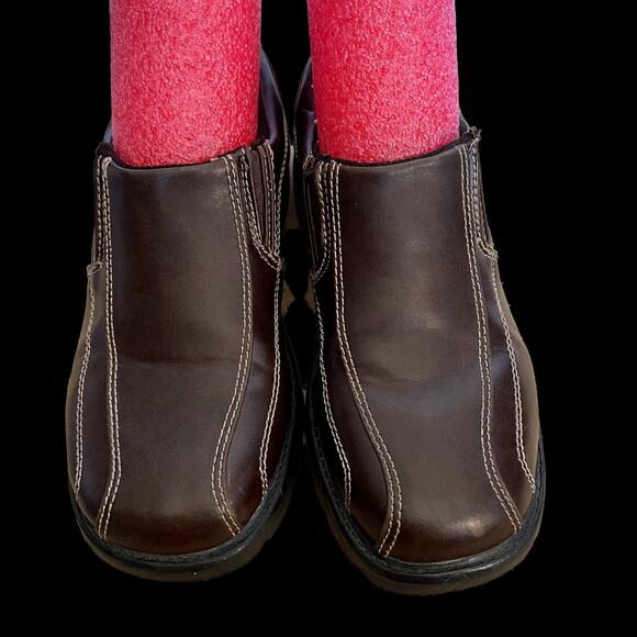 TKS size 3 Child Slip-on Shoe uni-sex or boy Brown - Picture 10 of 10